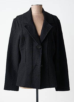 Veste casual col tailleur noir KATMAI femme