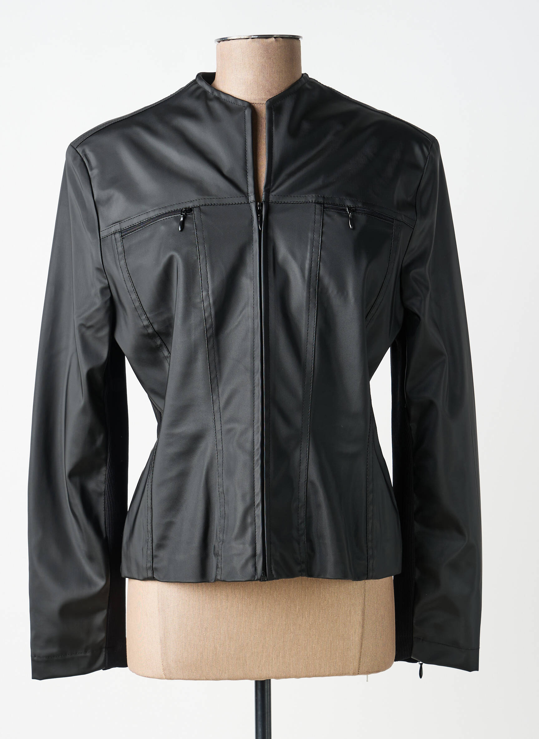Veste casual poches noir PAUL BRIAL femme