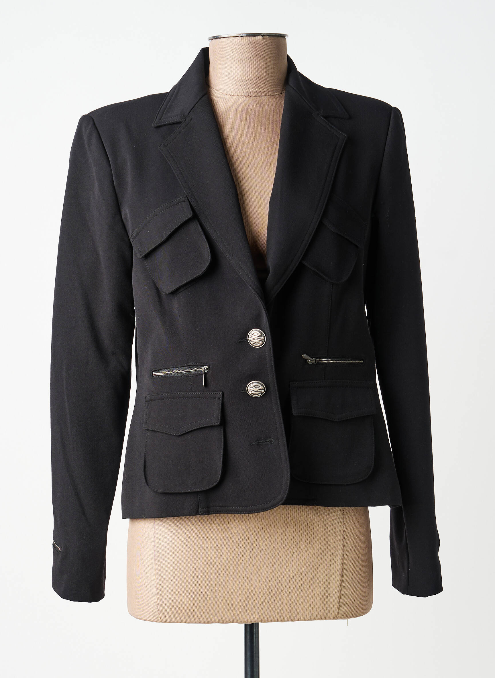 Blazer poches noir PAUL BRIAL femme