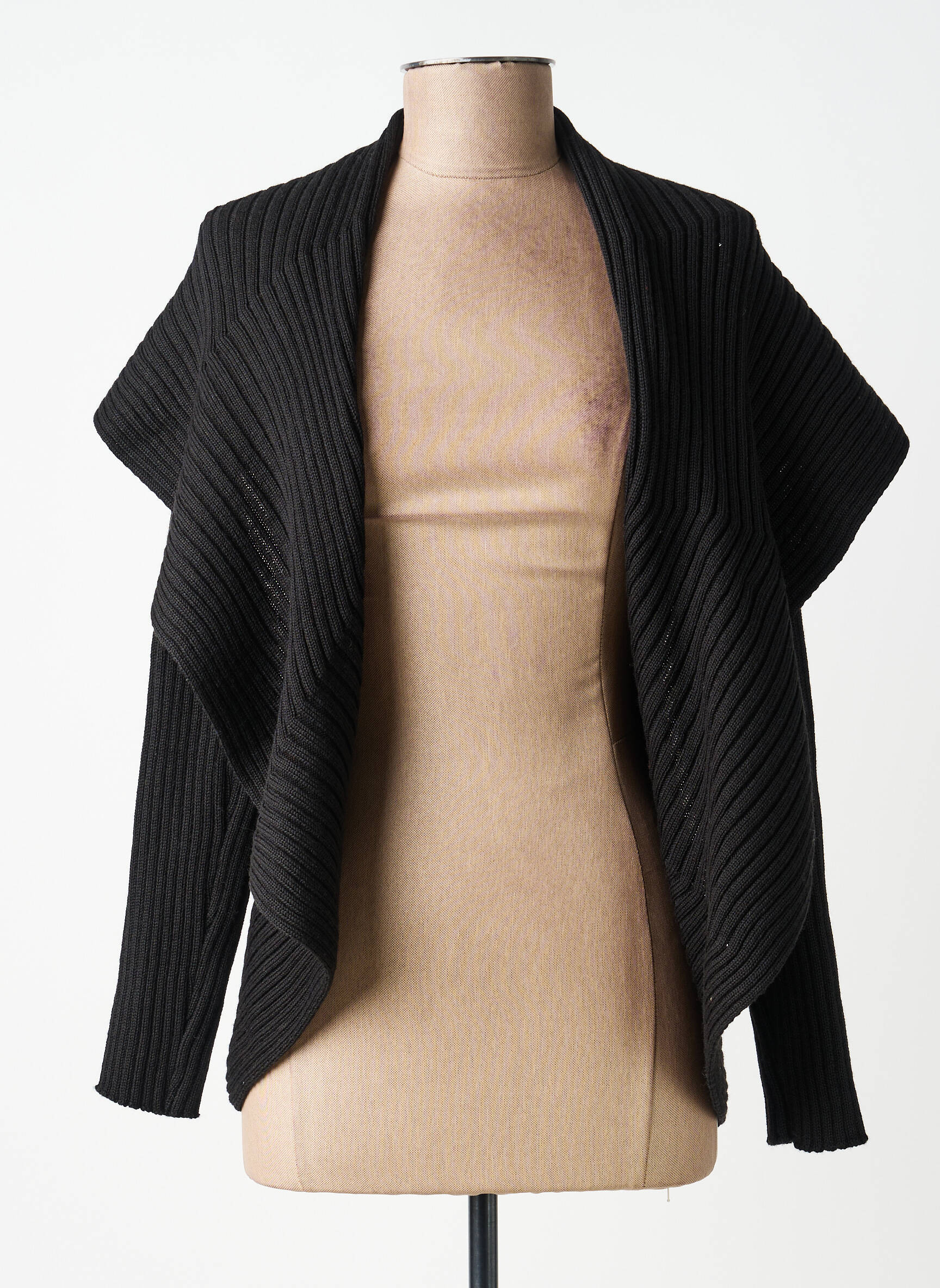 Gilet manches longues stretch noir KATMAI femme
