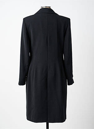 Manteau long coupe cintrée sans capuche noir ENTRACTE femme