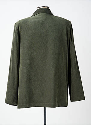 Veste casual tissage suedine vert PRUNELLE femme