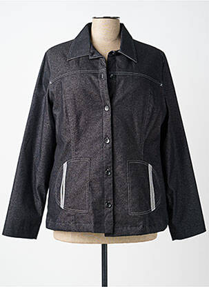 Veste casual coupe droite noir CARNET DE BORD femme