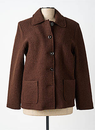 Veste casual coupe droite marron CLAUDE DE SAIVRE femme