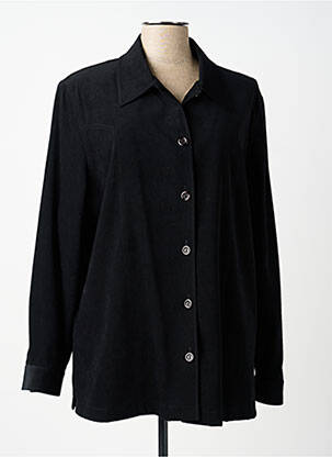 Veste casual tissage suedine noir PRUNELLE femme