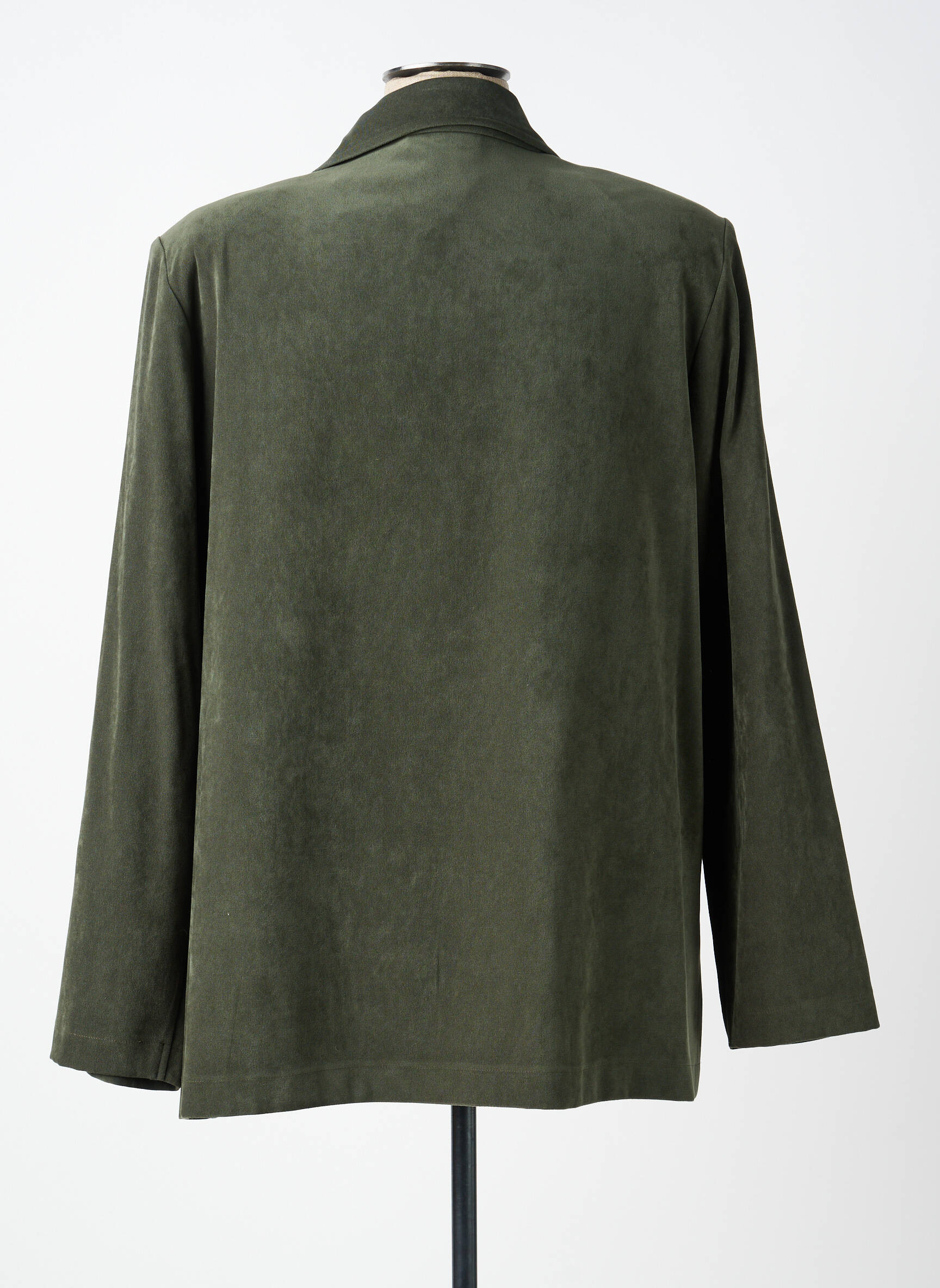 Veste casual tissage suedine vert PRUNELLE femme