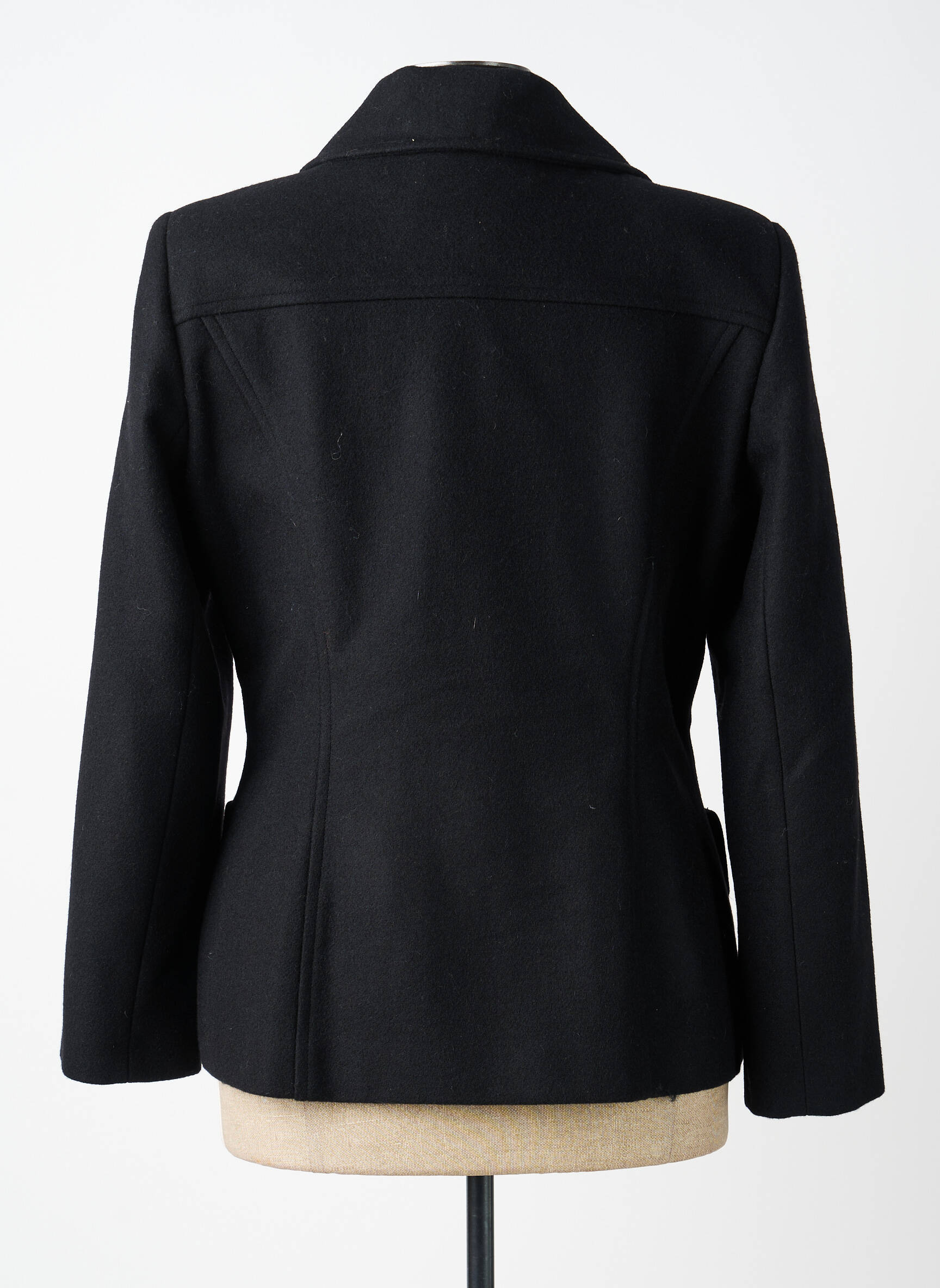 Manteau court poches sans capuche noir BOSCA femme