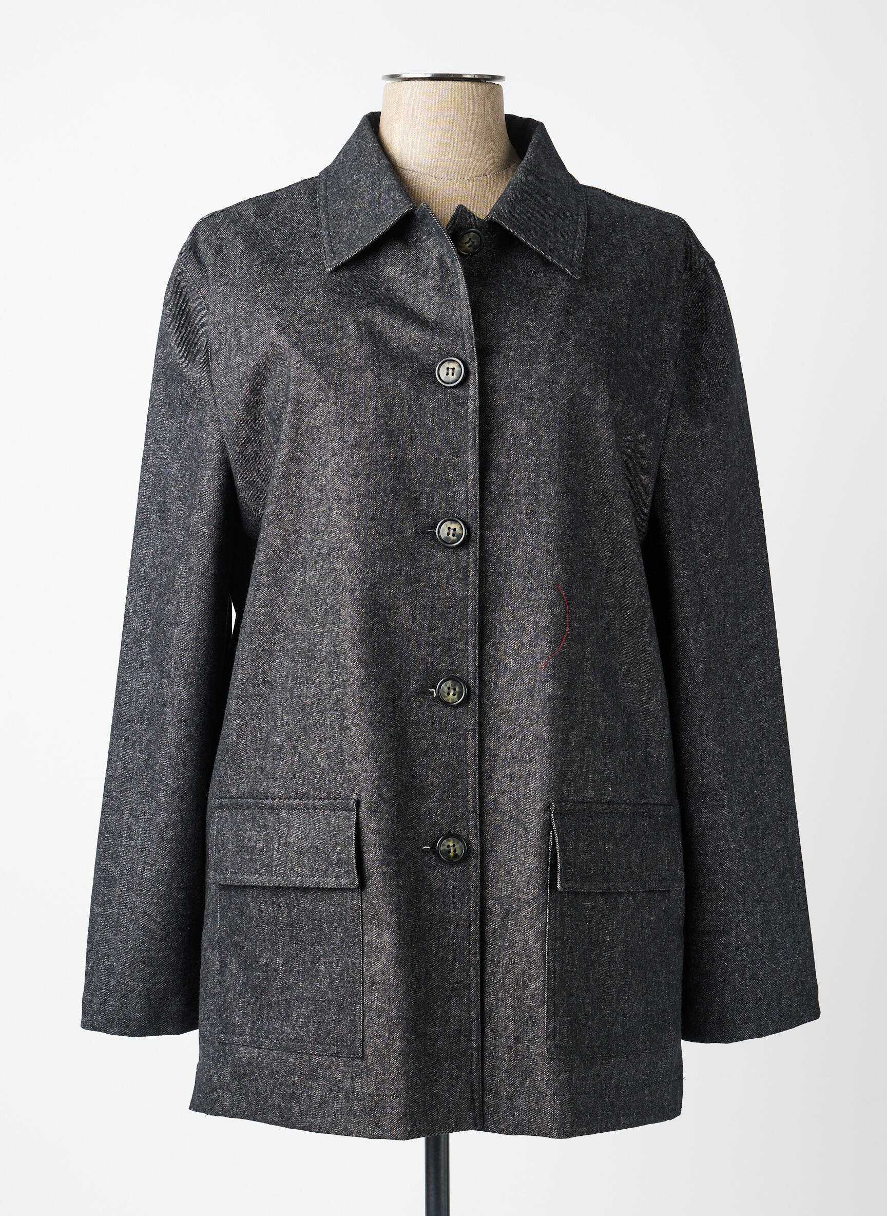 Veste casual coupe droite gris FEDORA femme