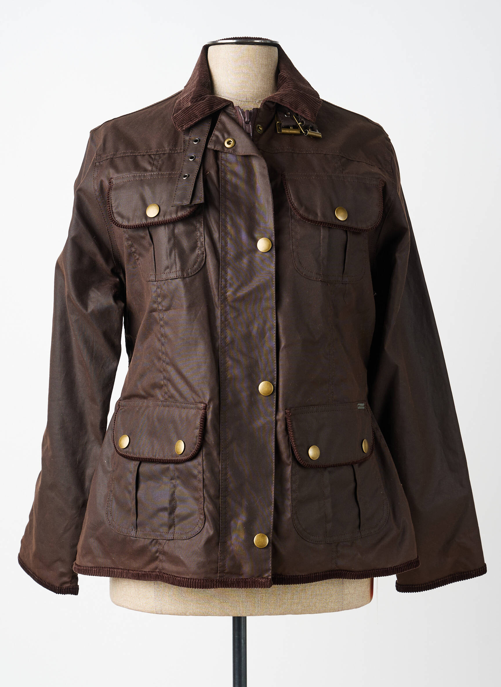 Parka manches longues sans capuche marron ARMOR LUX femme