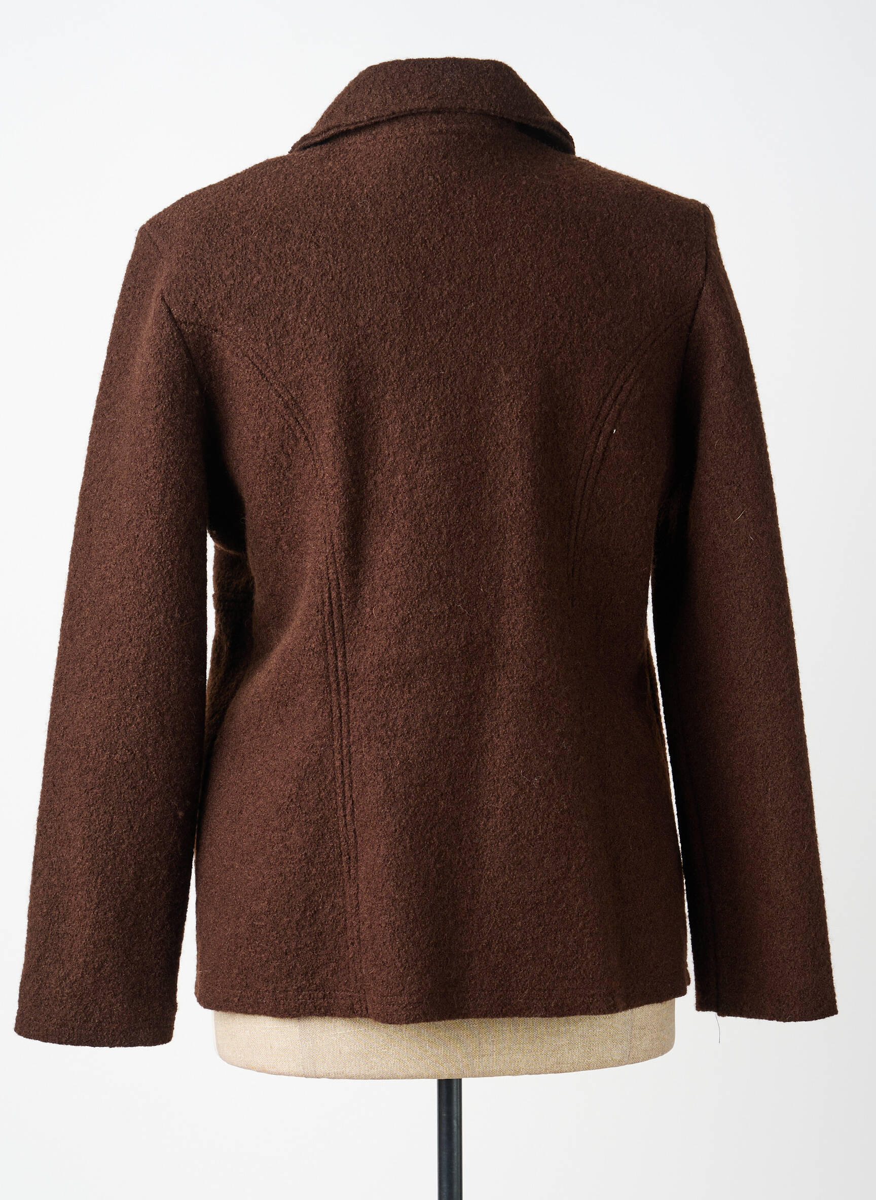 Veste casual coupe droite marron CLAUDE DE SAIVRE femme