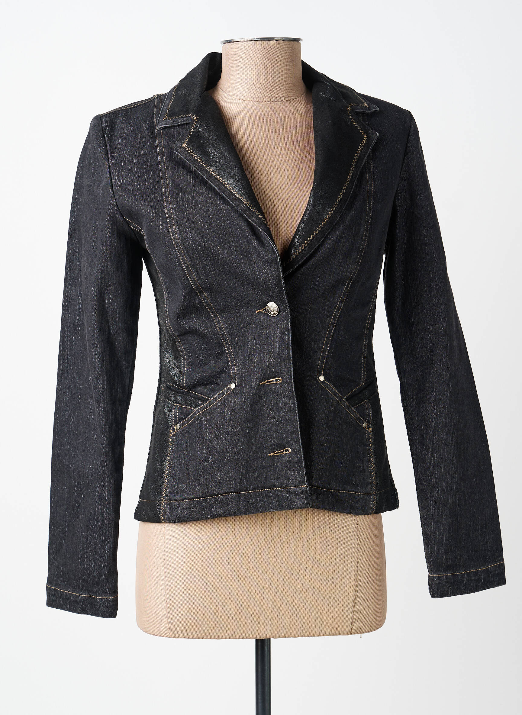Blazer poches noir PAUL BRIAL femme