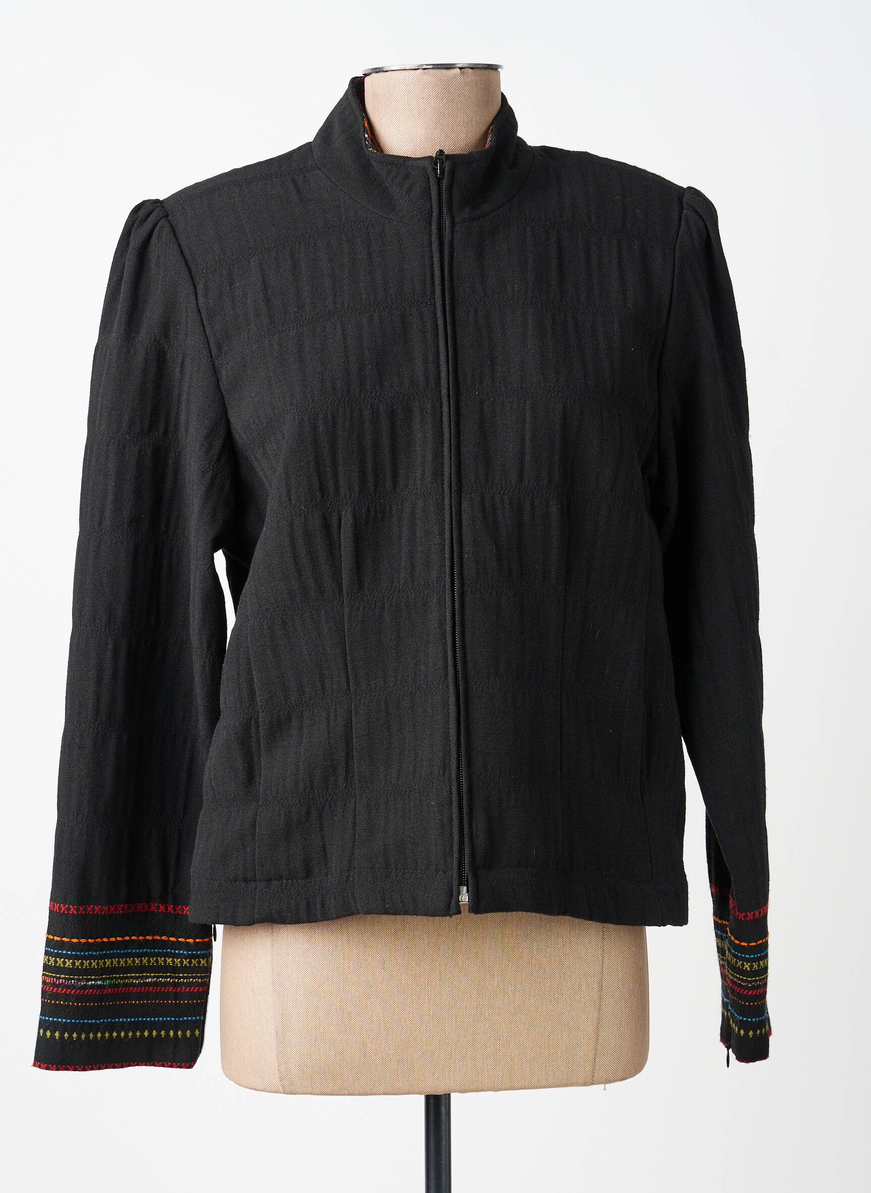 Veste casual poches noir PAUL BRIAL femme