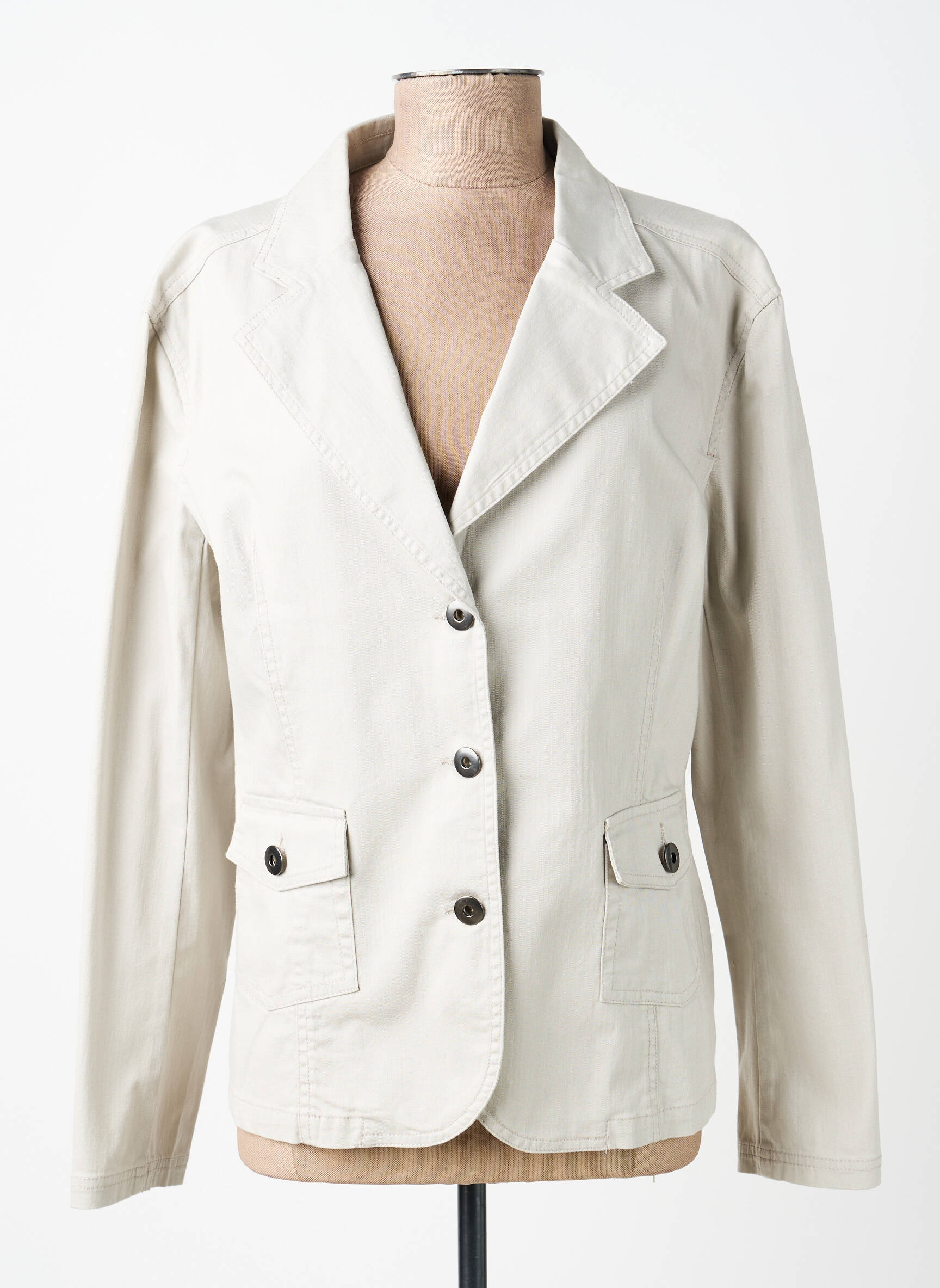 Blazer poches gris CLAUDE DE SAIVRE femme