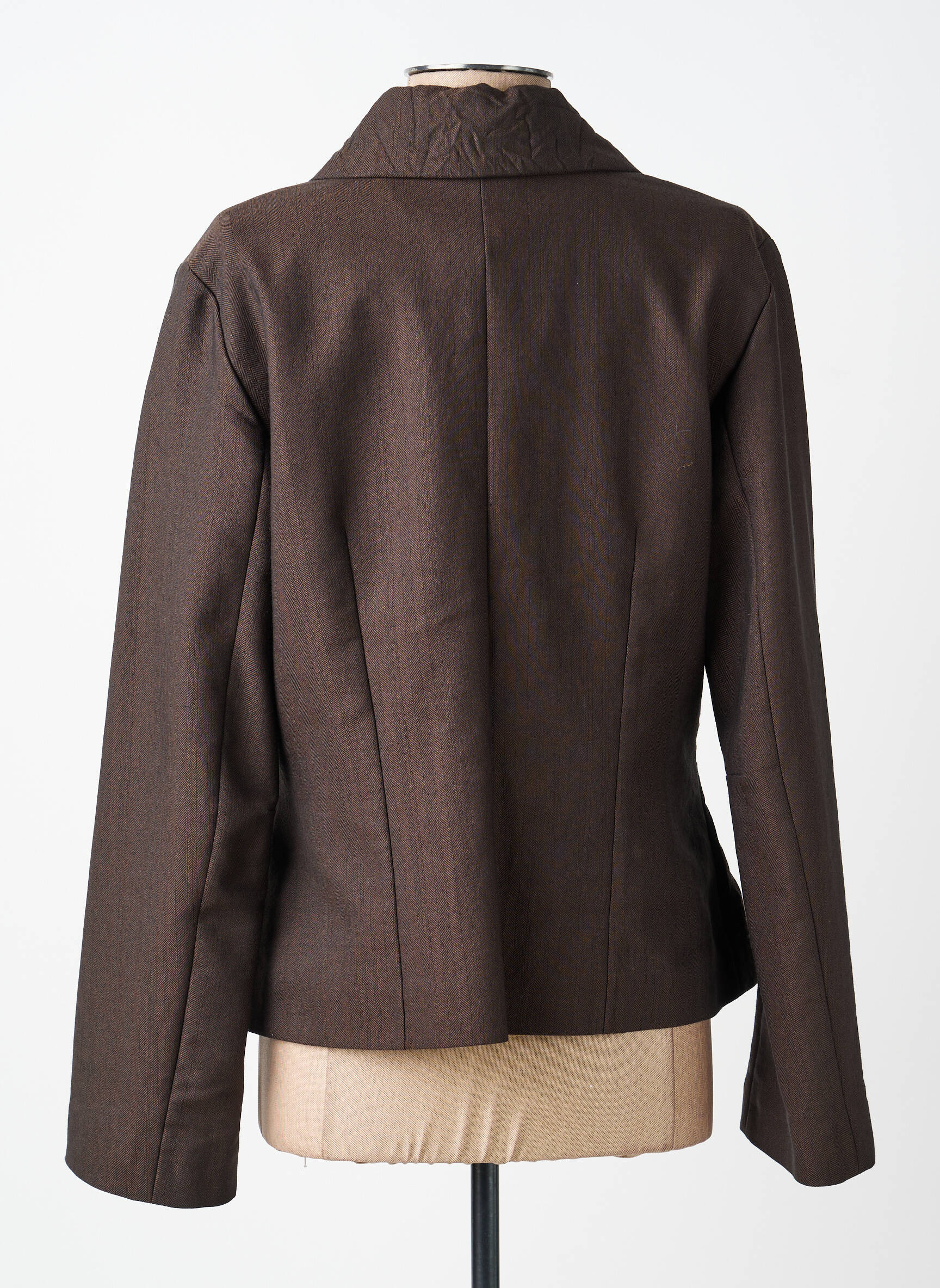 Veste chic poches marron MAE MAHE femme