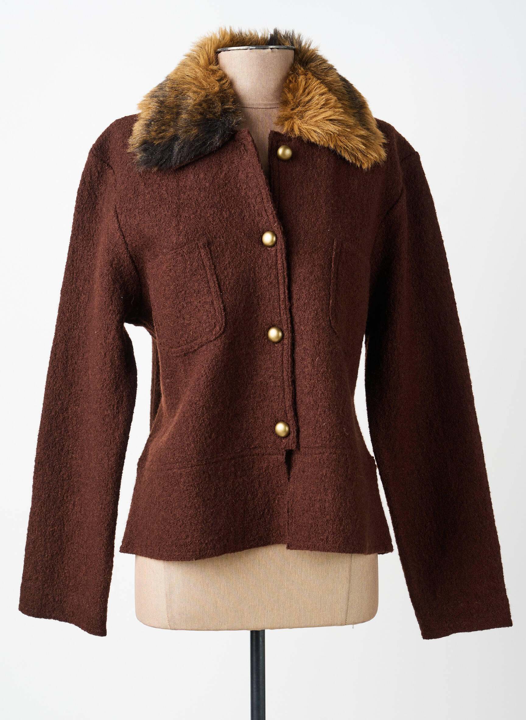 Veste casual poches marron KATMAI femme