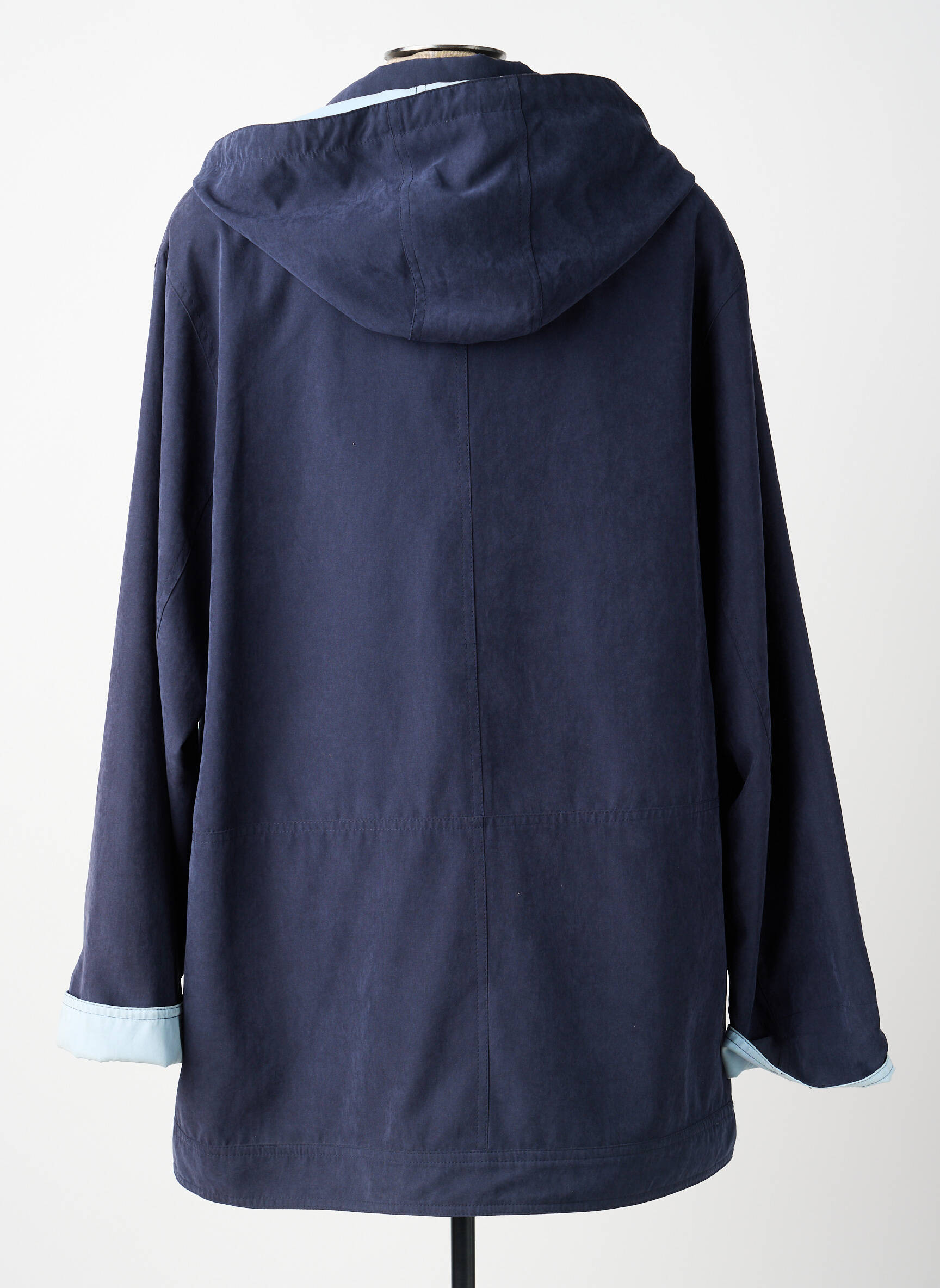 Imperméable poches a capuche bleu PIER BÉ femme