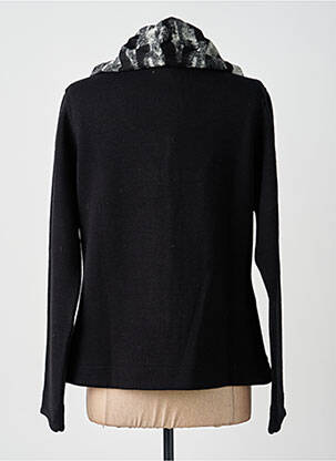 Veste casual col rond noir KATMAI femme