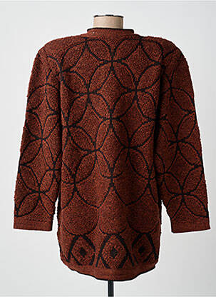 Veste casual coupe droite marron FINETTE femme