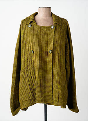 Veste casual coupe droite vert CANNISSE femme