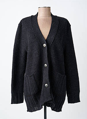 Gilet manches longues resserrée sur le bas noir RODAM femme