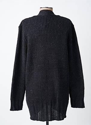 Gilet manches longues resserrée sur le bas noir RODAM femme