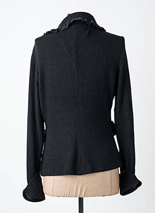 Veste casual col tailleur noir FINETTE femme