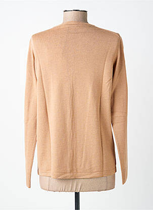 Gilet manches longues stretch marron MAURICE ABOT femme