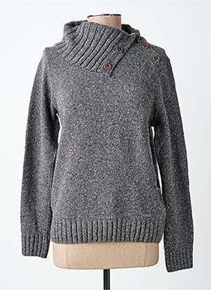 Pull tissage chiné manches longues gris ARMOR LUX femme