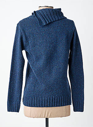 Pull tissage chiné manches longues bleu ARMOR LUX femme