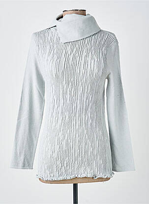 Pull coupe cintrée manches longues gris UGO LUCCA femme