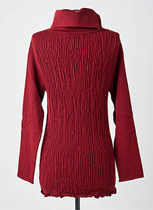 Pull coupe cintrée manches longues rouge UGO LUCCA femme
