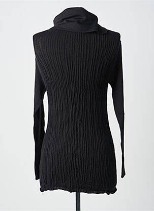 Pull coupe cintrée manches longues noir UGO LUCCA femme
