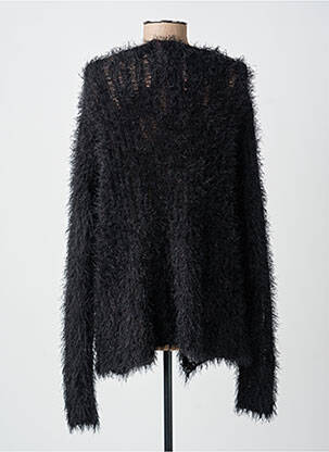 Veste casual fermeture boutonnée sur le devant noir MD'M femme