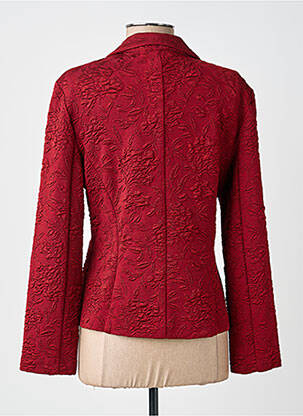 Veste casual col tailleur rouge KATMAI femme