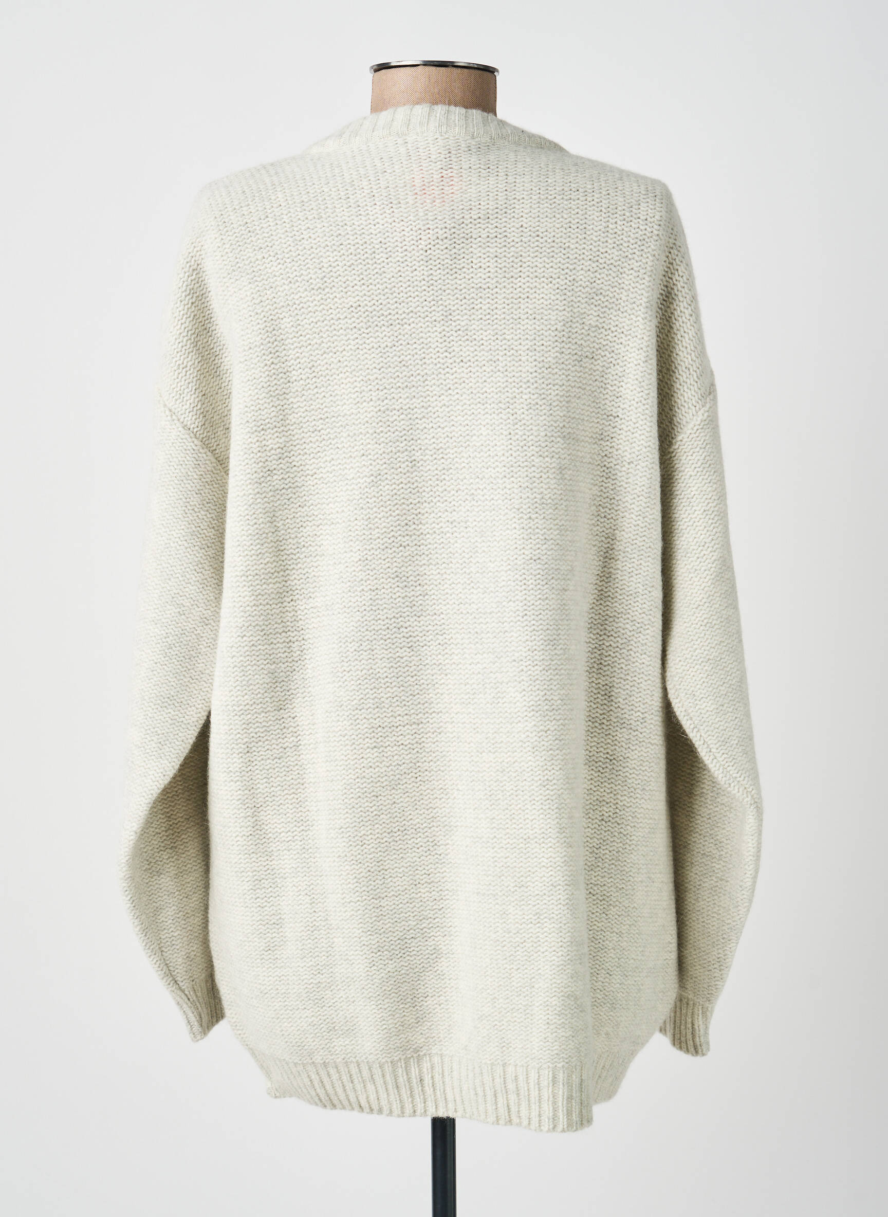 Gilet manches longues stretch gris MONTAGUT femme