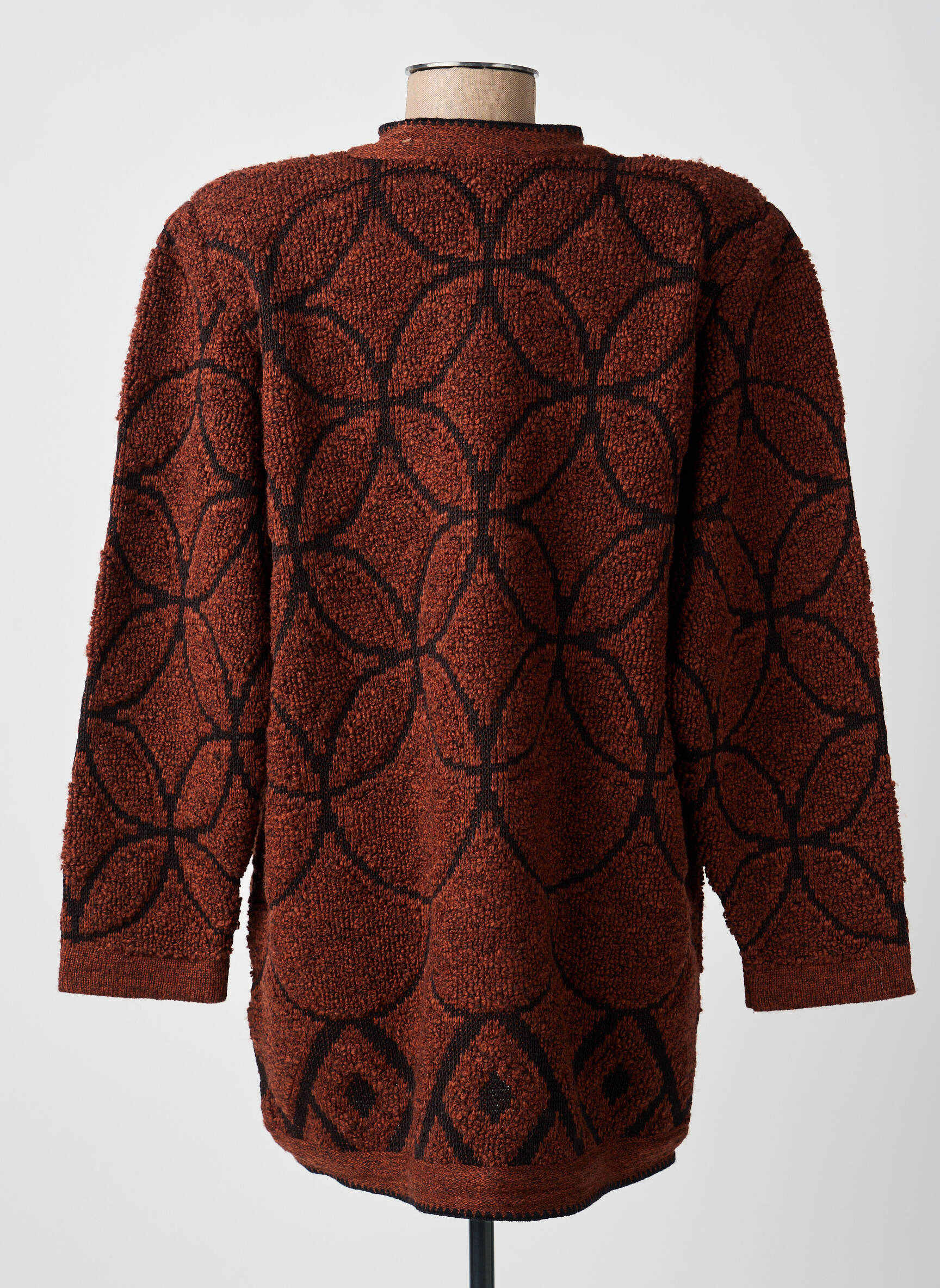 Veste casual coupe droite marron FINETTE femme