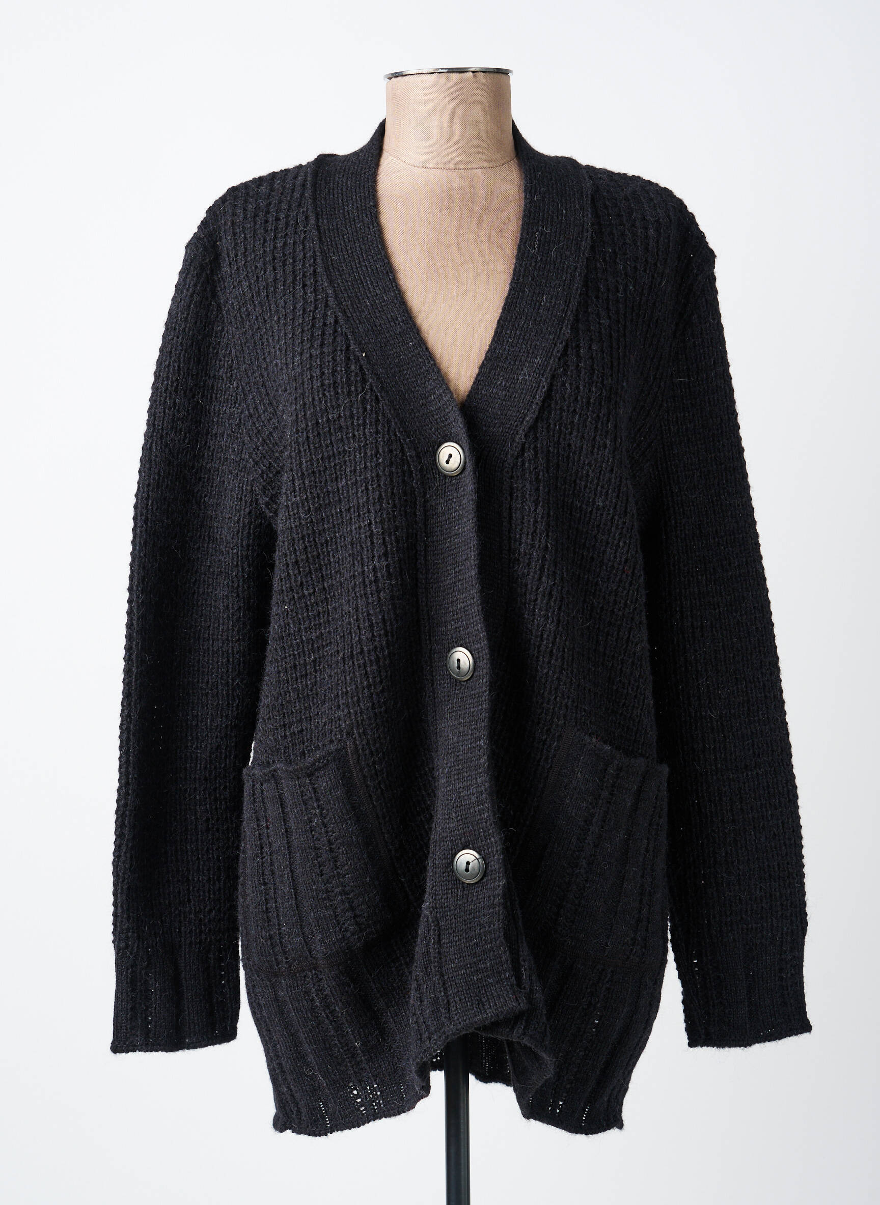 Gilet manches longues stretch noir RODAM femme