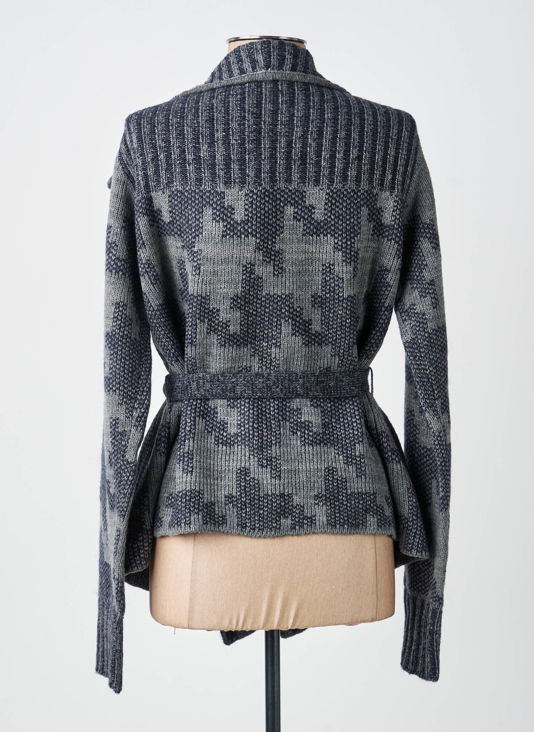 Gilet manches longues stretch gris JOCAVI femme