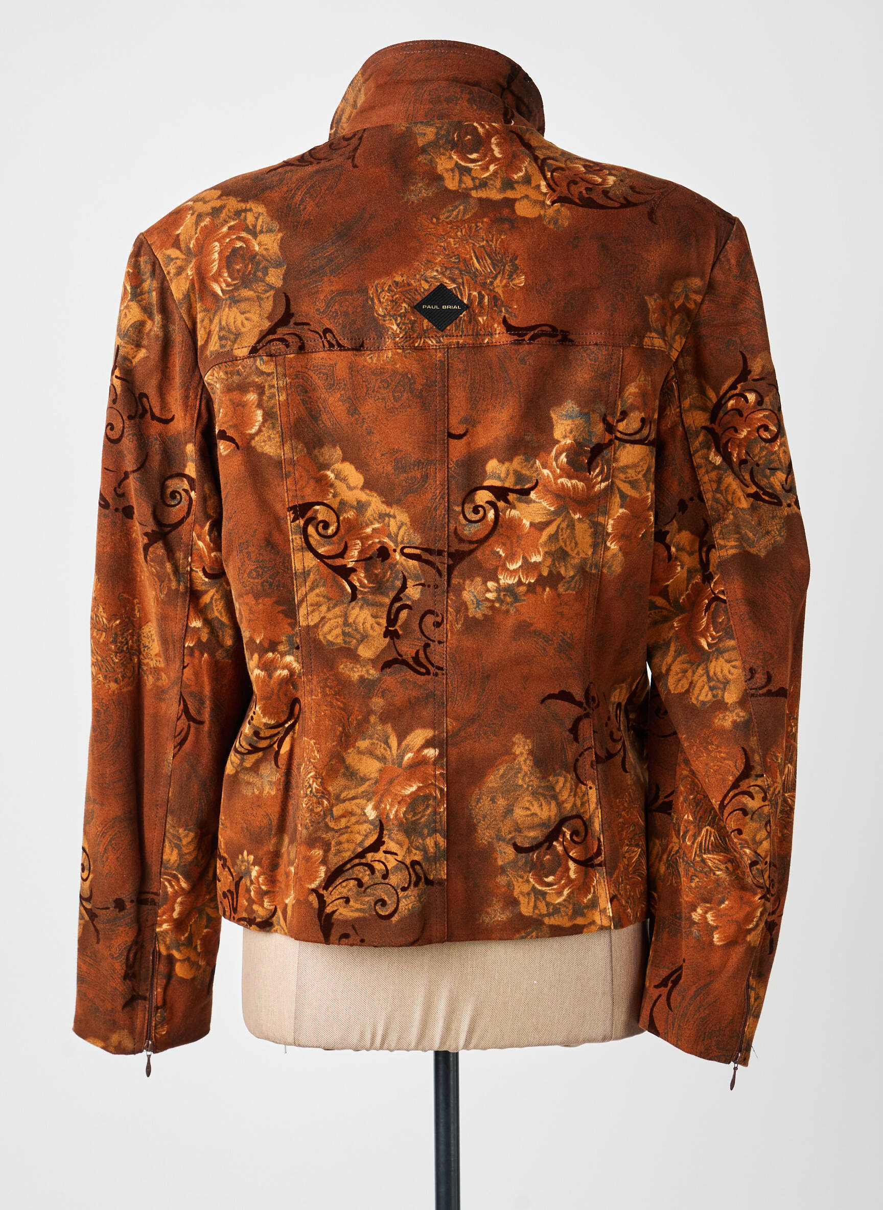 Veste casual coupe droite marron PAUL BRIAL femme