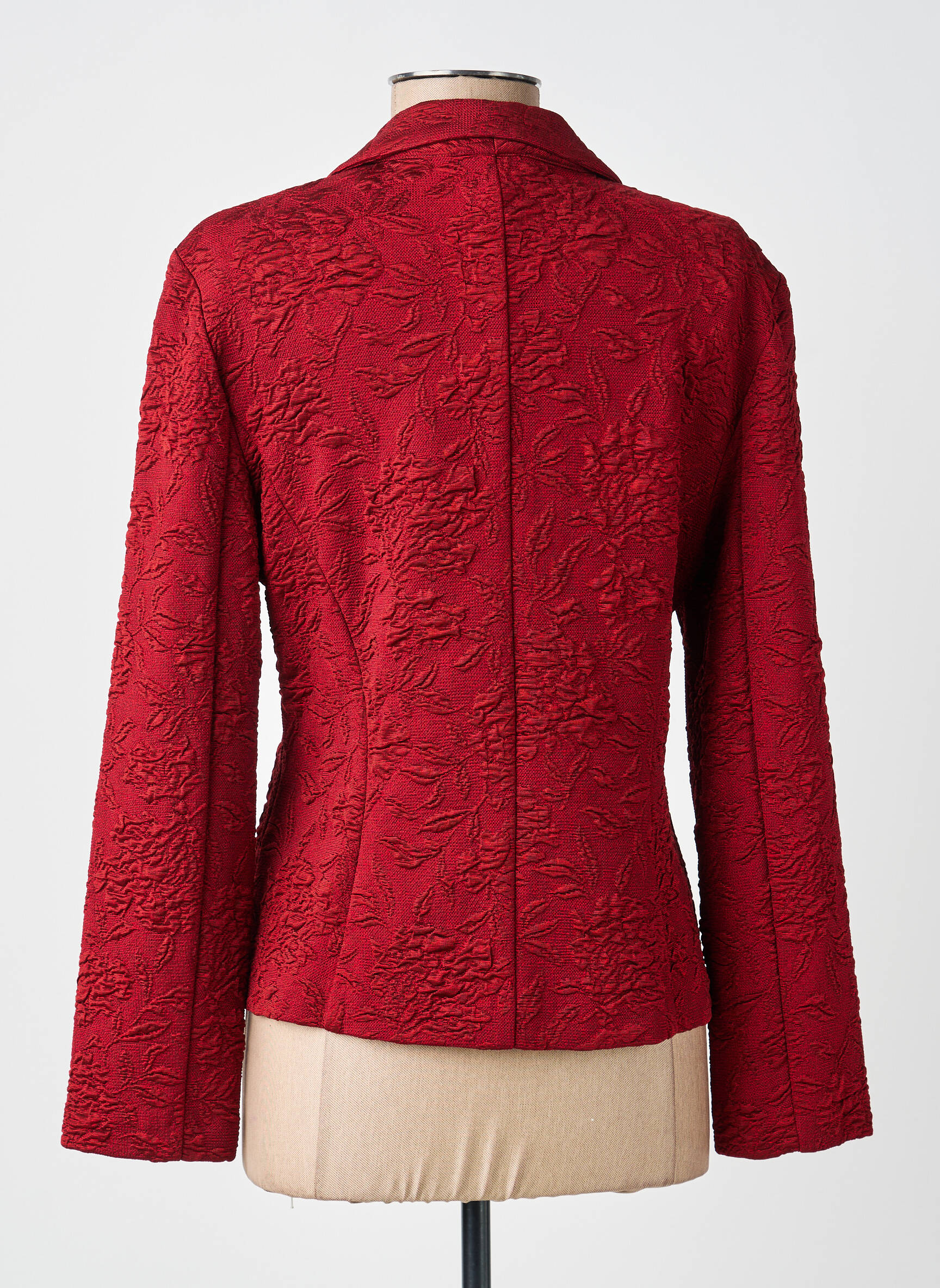 Veste casual col tailleur rouge KATMAI femme