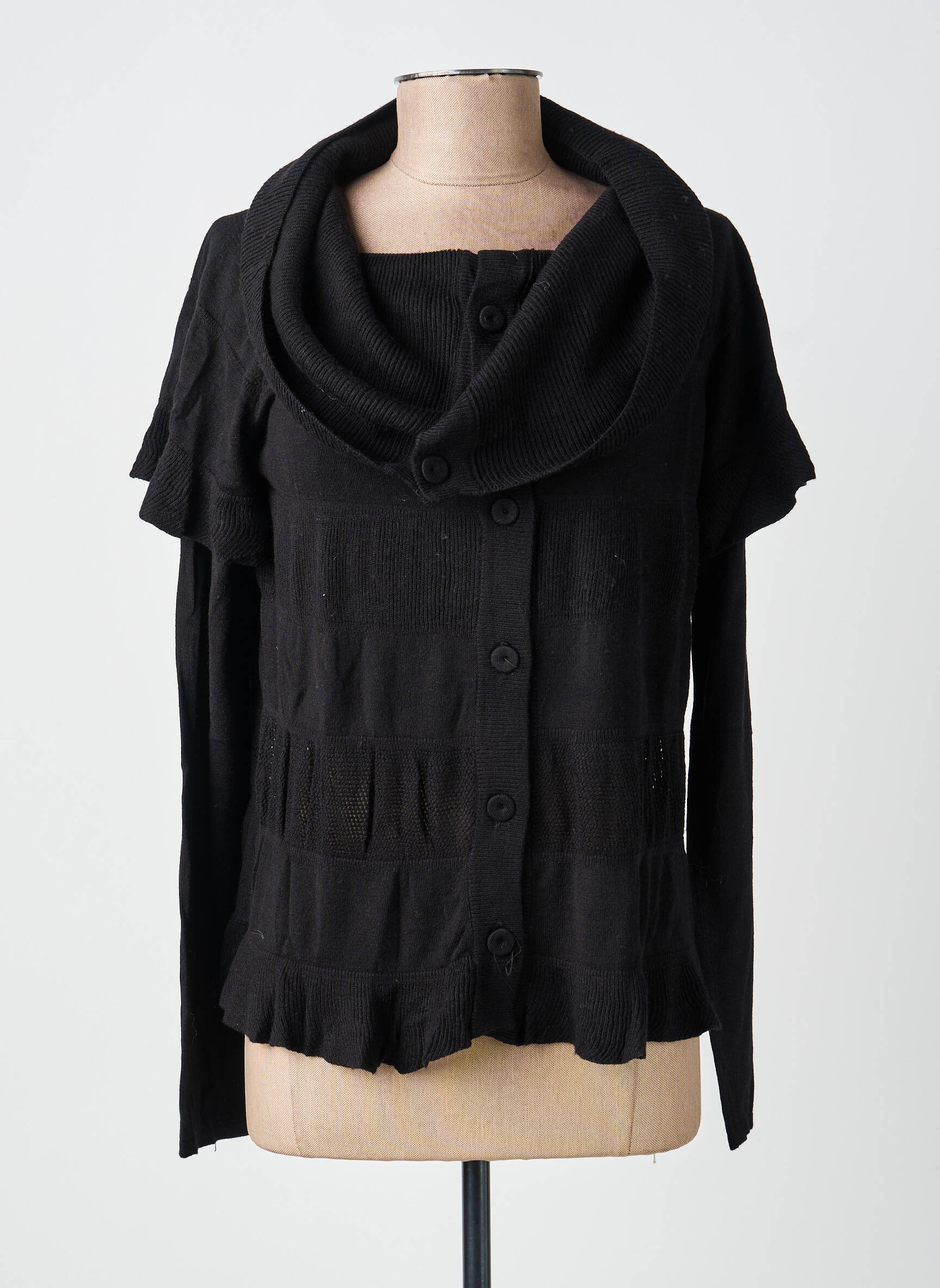 Gilet manches longues stretch noir ALDO MARTIN'S femme