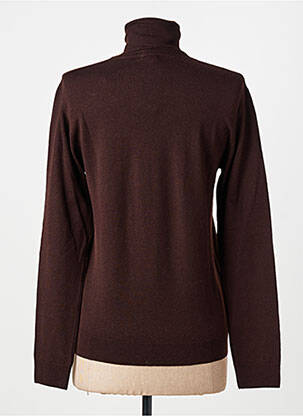 Sous-pull stretch manches longues marron MONTAGUT femme