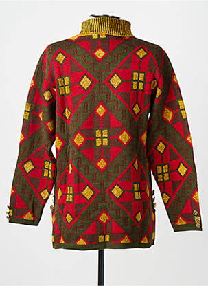 Pull col roulé coupe droite manches longues rouge FINETTE femme