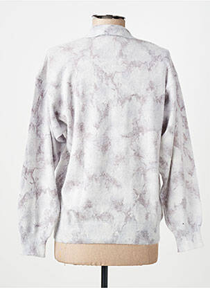 Pull stretch manches longues gris MONTAGUT femme