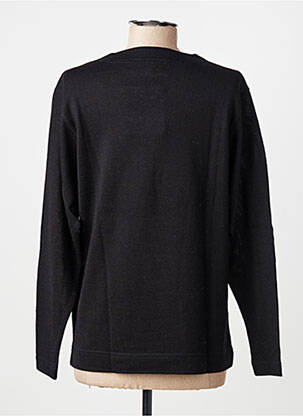 Pull coupe cintrée manches longues noir MONTAGUT femme