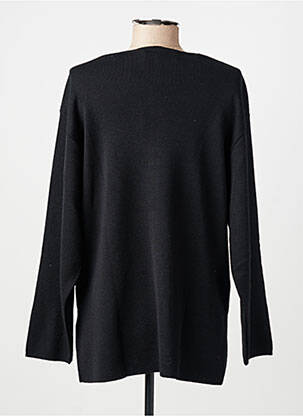 Pull coupe droite manches longues noir MONTAGUT femme