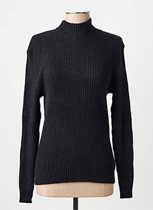 Pull stretch manches longues noir MONTAGUT femme