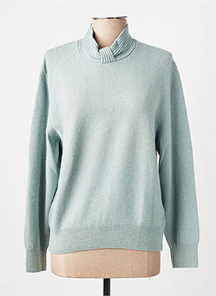 Pull stretch manches longues bleu MONTAGUT femme