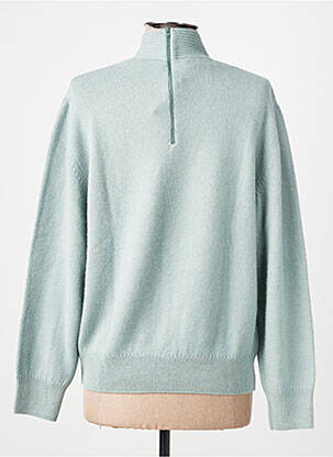 Pull stretch manches longues bleu MONTAGUT femme