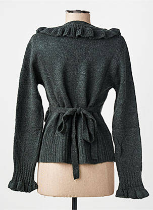 Pull tissage chiné manches longues gris FINETTE femme